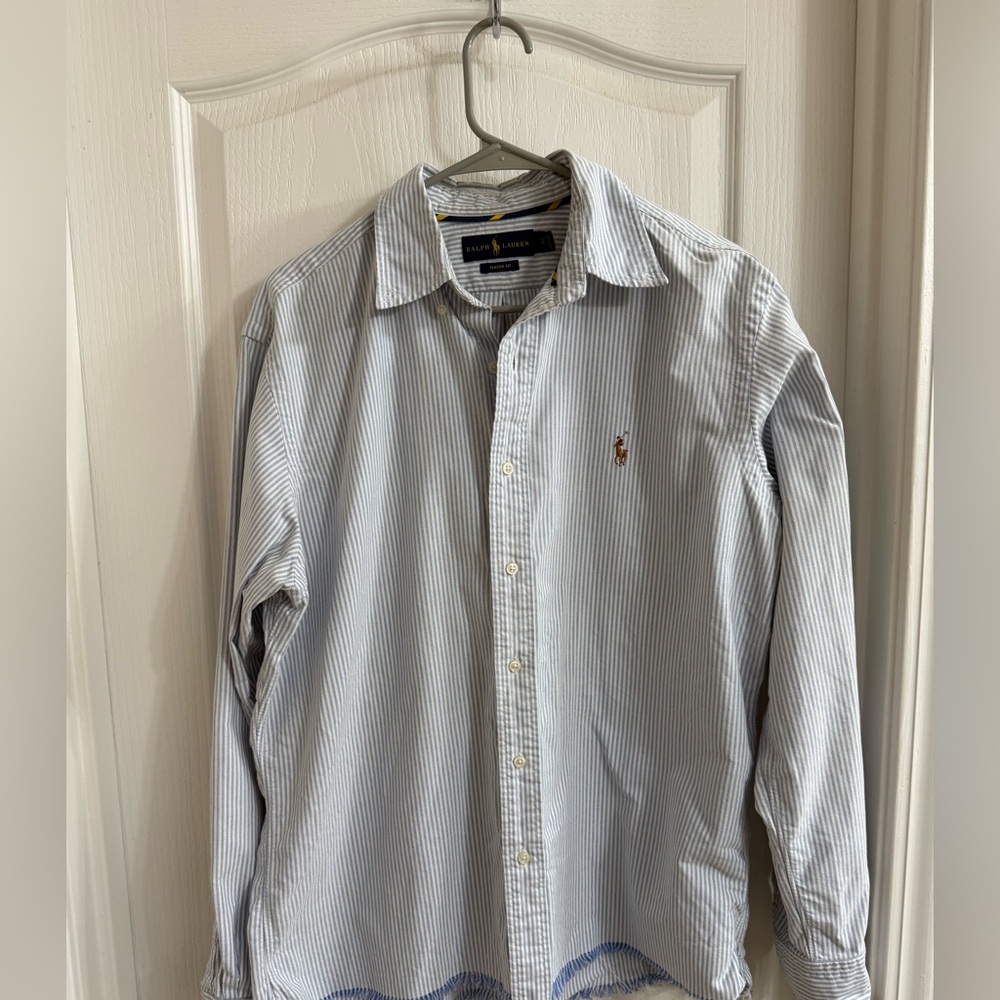 Polo Ralph Lauren Y2K Button Down Raw Hem - Picture 4 of 5